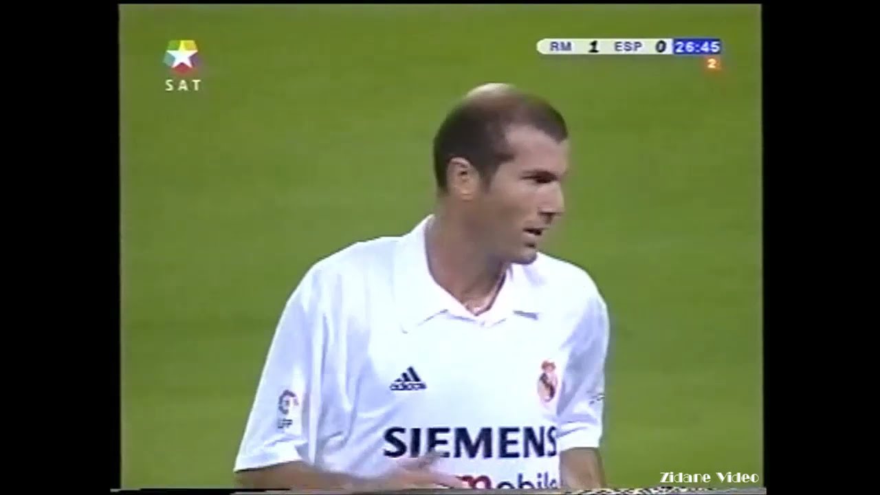 Zidane vs Espanyol (2002-03 La Liga 1R) Grande Zizou!!