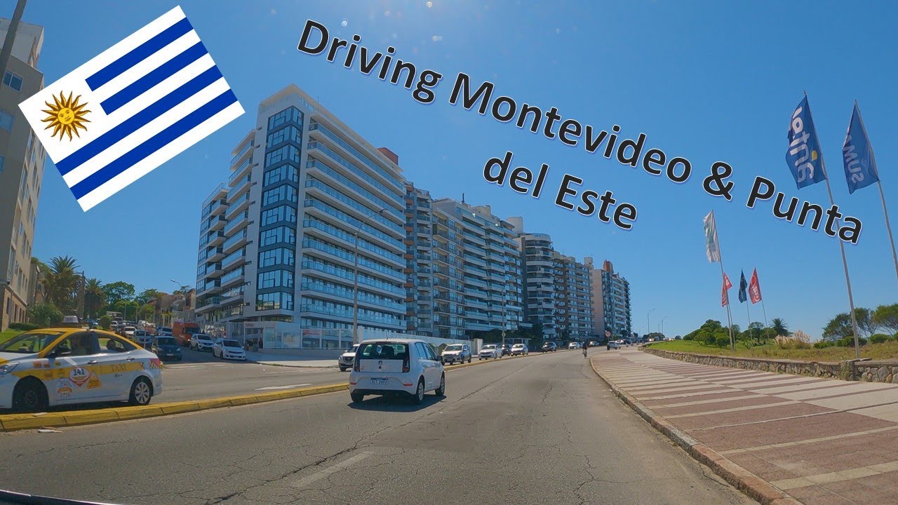 Driving Montevideo y Punta del Este. 4k