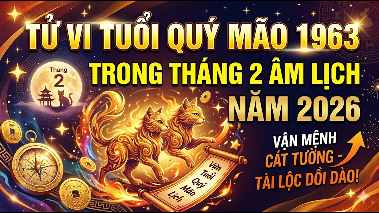 Tử Vi Tuổi Quý Mão 1963: Trong Tháng 2 Âm Lịch Năm 2026 | Công danh – Tài lộc – Sức khỏe – Gia đạo?