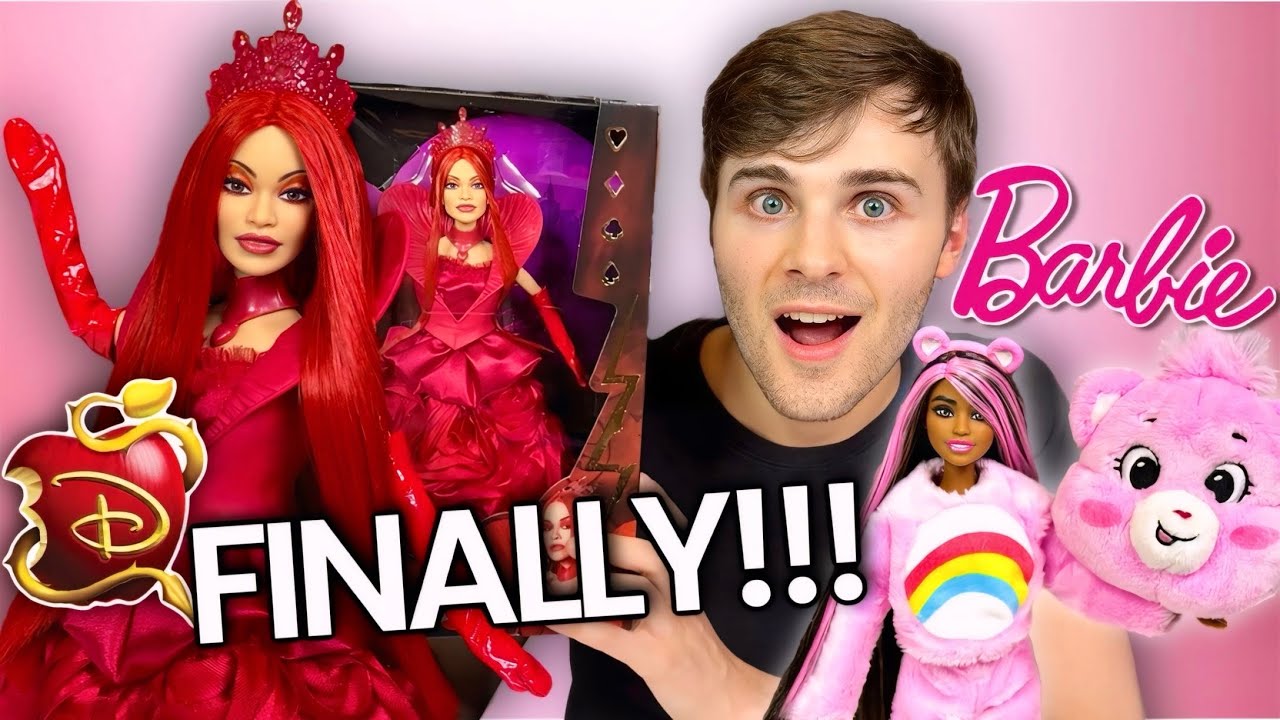 Queen of HEARTS & NEW Barbie Care Bears Cutie Reveal! Disney Descendants Rise of Red Rita Ora Doll!