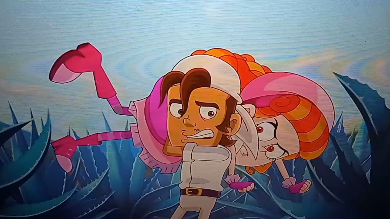 Nando carga a Teodora - La Leyenda del Charro Negro - Teodora y Nando novias?!