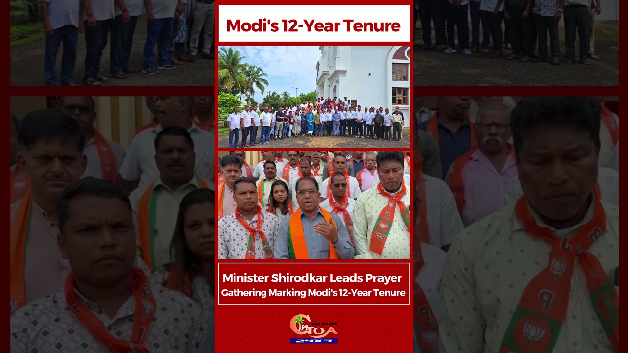 Minister Shirodkar Leads Prayer Gathering Marking Modi's 12-Year Tenure