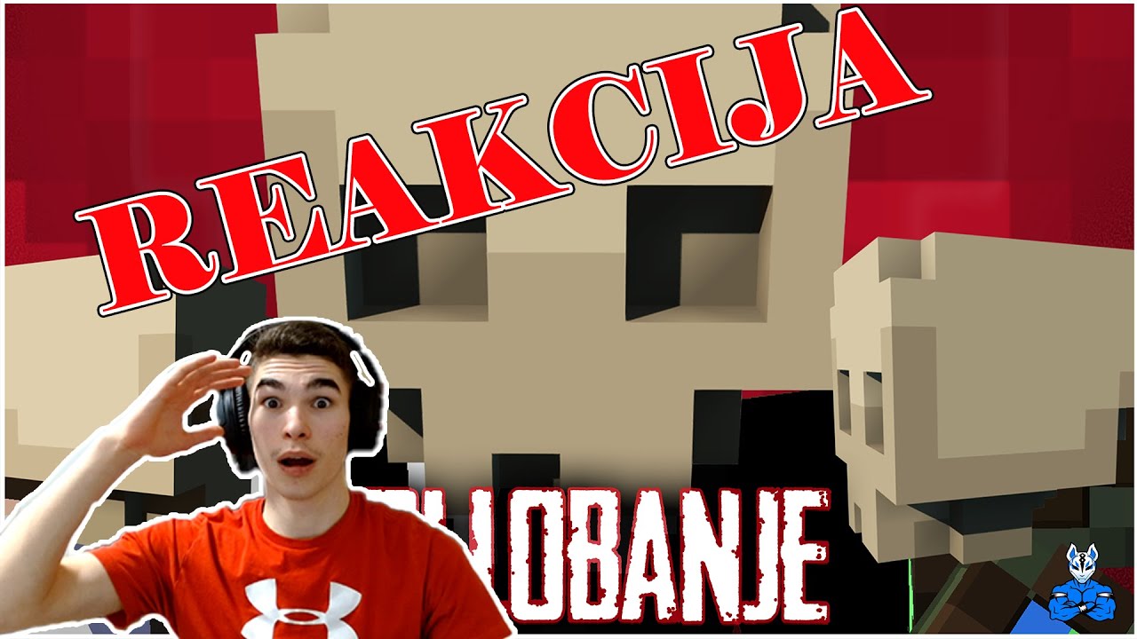 REAKCIJA na TRI LOBANJE| Minecraft parodija JERRYA, DENKOTA IN MEGE!