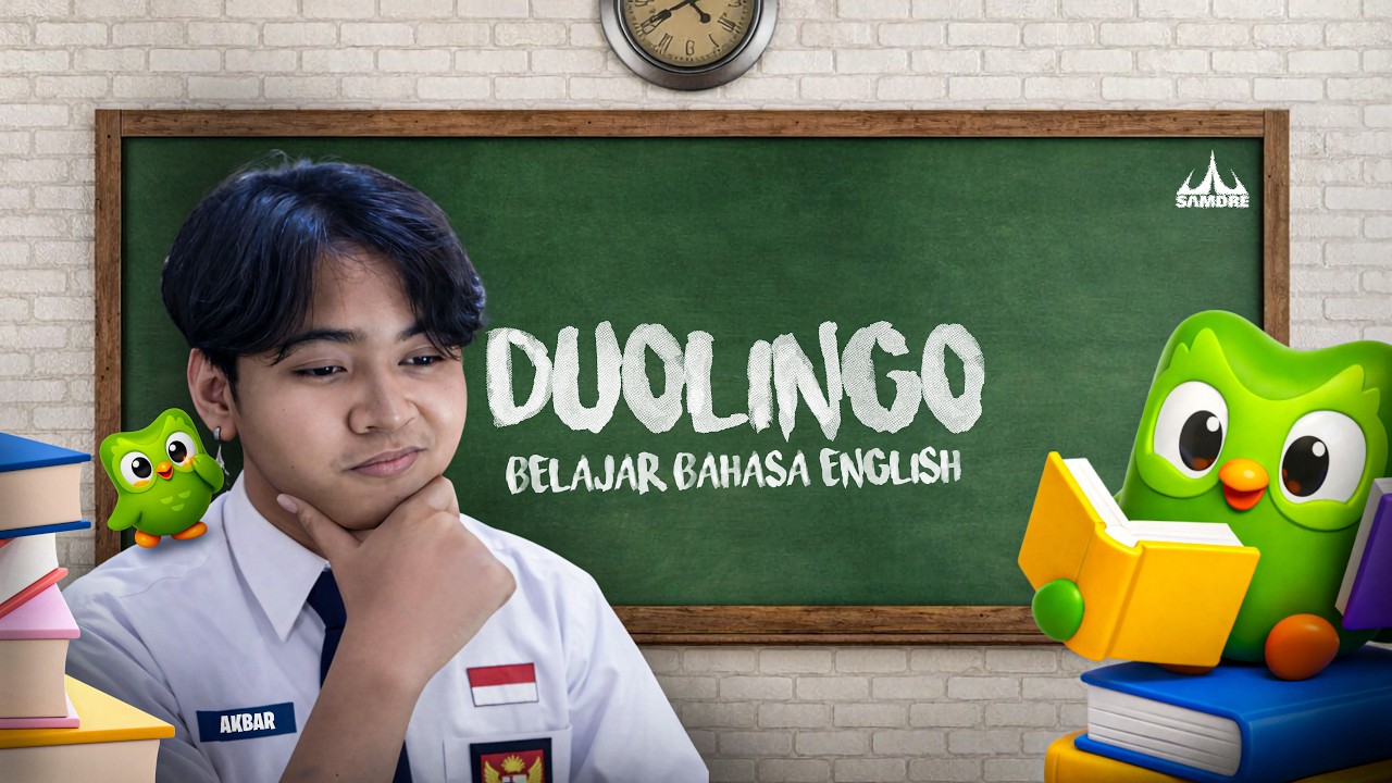 YES GUYS! AKU BELAJAR BAHASA INGGRIS DENGAN GURU INI? 🥳 - DUOLINGO #SAMDRE