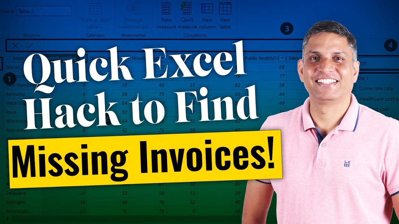 Quick Excel Hack to Find Missing Invoices!