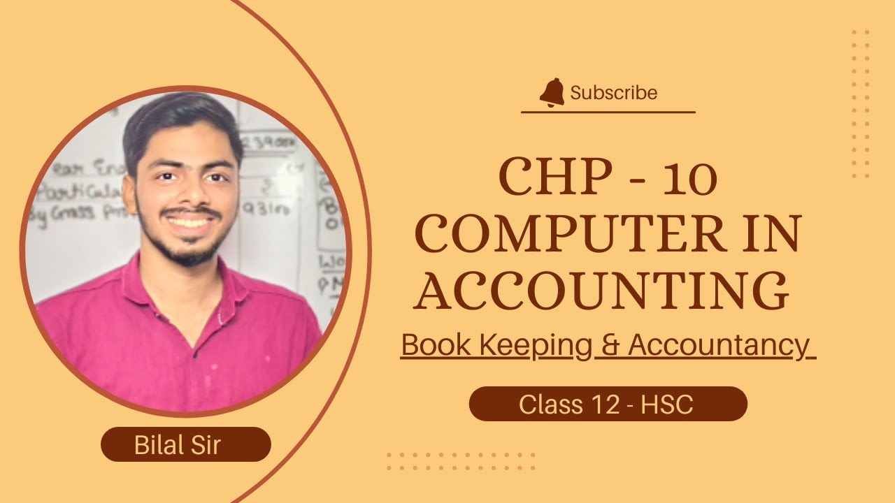 COMPUTER IN ACCOUNTING | CLASS 12- HSC | ONE SHORT IMPORTANT QUESTIONS| BILAL SIR| MAHARASHTRA BOARD