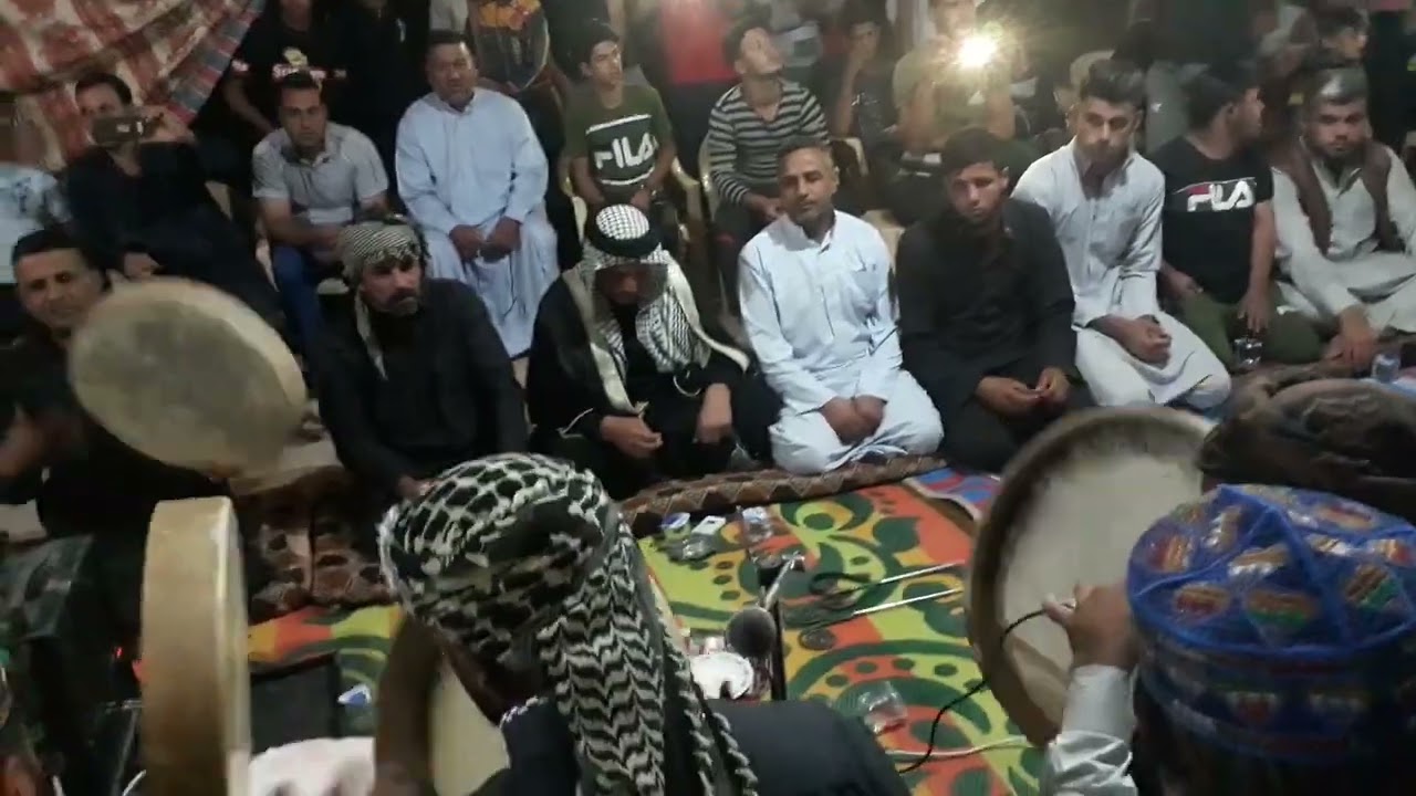 المداح المرحوم حسين الويسي مديح حربي بحق بيت ابو خمرة