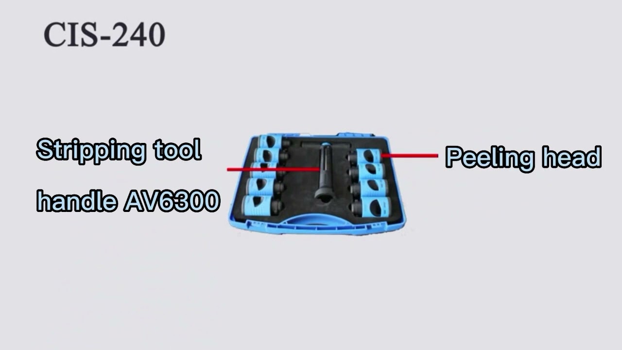 How to easily strip 8 different size cable insulation by Tianze Stripping tool for insulation