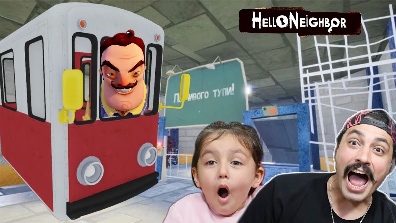 WİLSONUN TERKEDİLMİŞ METROSUNDAN KAÇIYORUZ! 😱 Hello Neighbor Mod