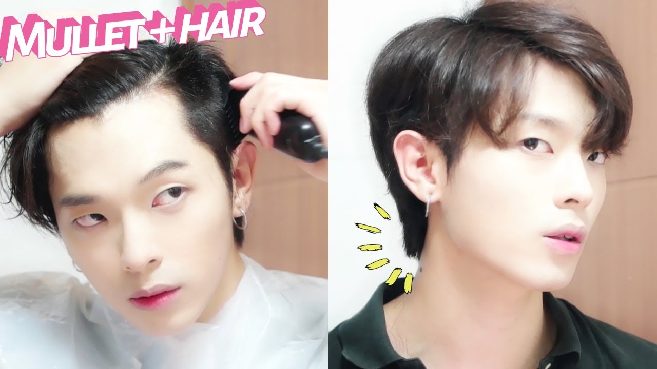 셀프로 울프컷 자르기 (+ 숱치는 법) I cut my hair MULLET  | 죠셉Joseph