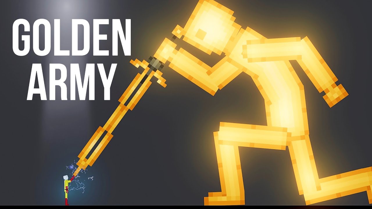 Saitama vs Golden Army - People Playground 1.25