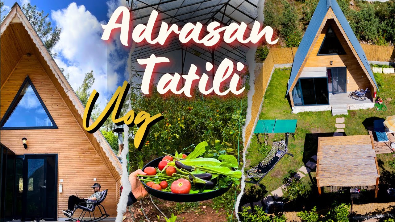 Adrasan Tatil Vlogu 🌿 | Ağaç Evde Uyandık, Bungalov Keyfi!