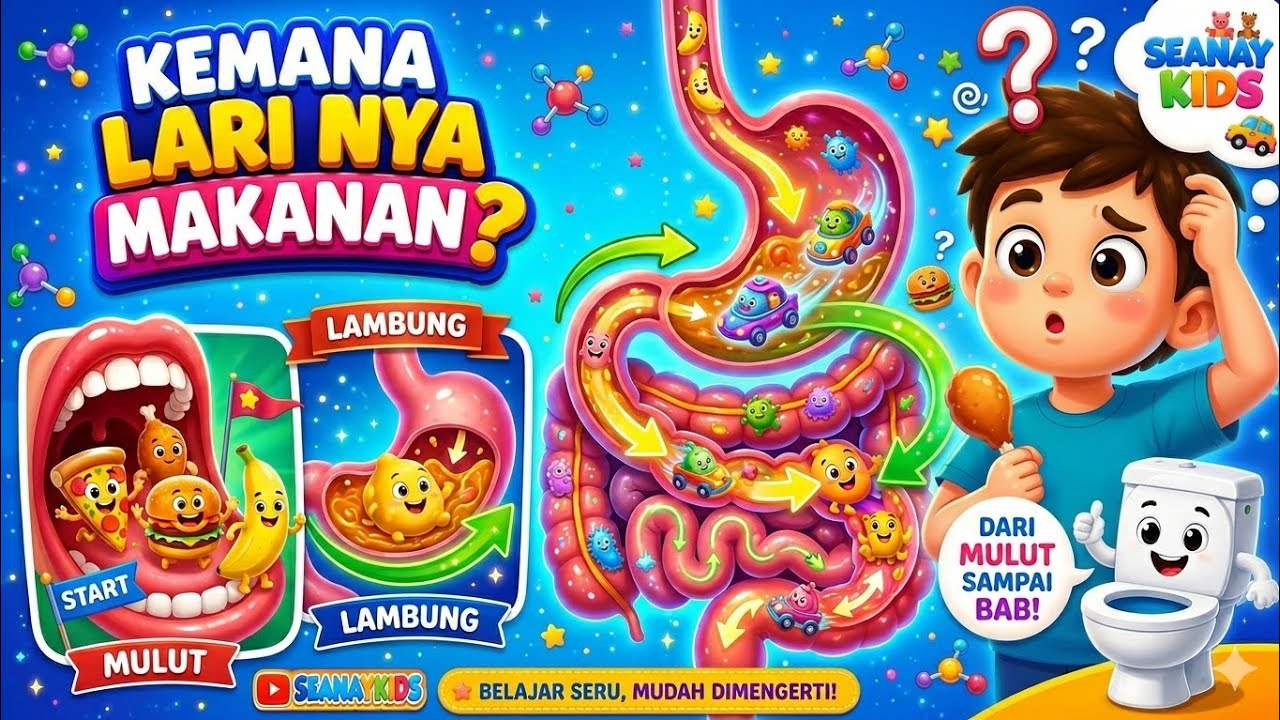 Kemana Larinya Makanan Setelah Dimakan? 🤔 Petualangan makanan di dalam tubuh