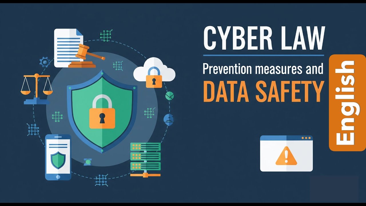 Cyber Law Prevention measures and Data Safety | Cyber Crimes | English
