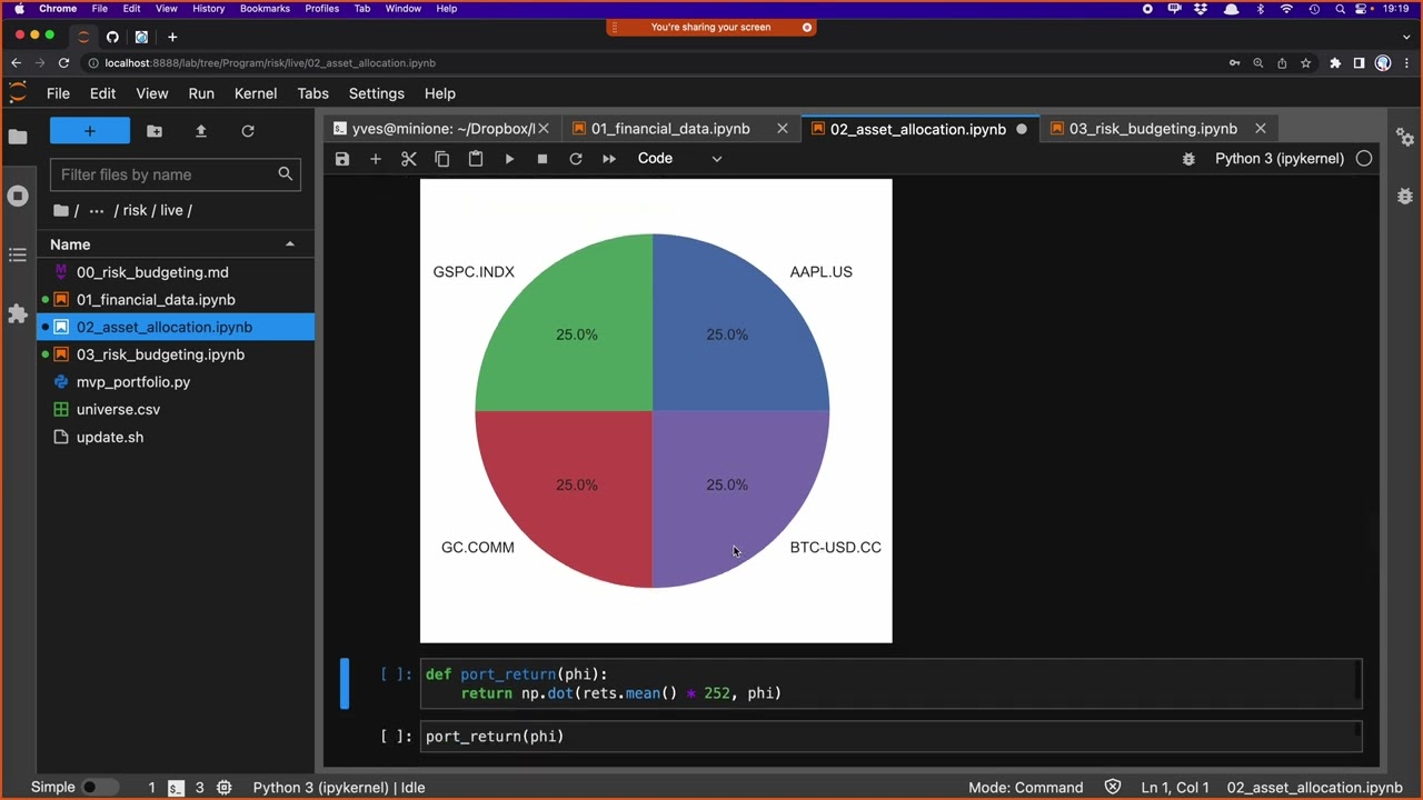 Risk Parity & Budgeting with Python | Python for Quant Finance Meetup