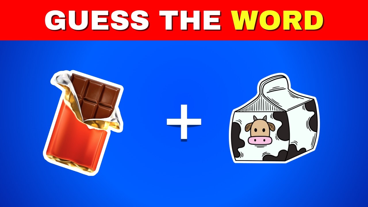 Guess the WORD by Emojis? 🤔 Emoji Quiz