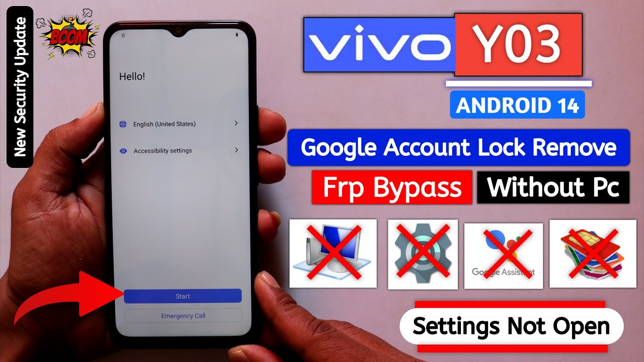Обход FRP на Vivo Y03 | Android 14 | Без настроек ПК не открывается | Обход блокировки аккаунта G...