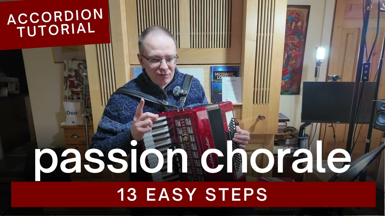 Learn O Sacred Head, Now Wounded in 13 Steps | Beginner Piano Accordion