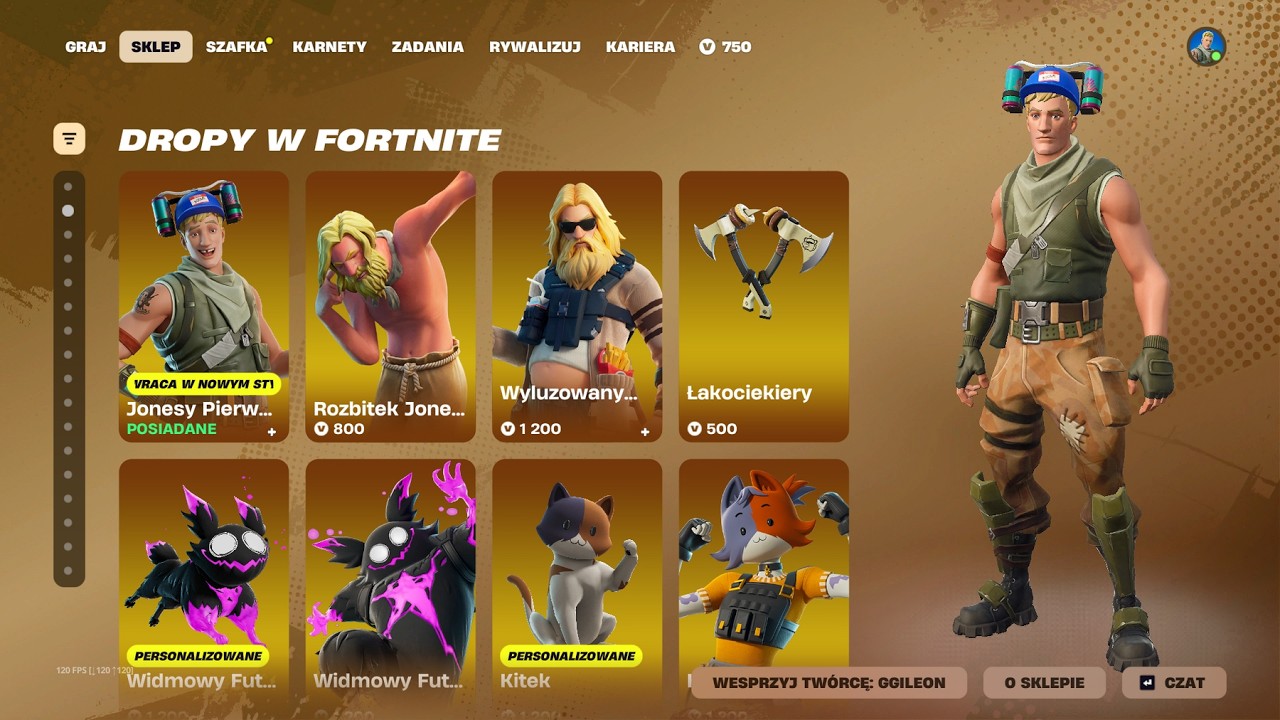 SKLEP FORTNITE 24.02.2026 *JONESY PIERWSZY NOWY STYL, NOWA SZAFKA D7BOOR, BLEACH, BLADE, SYRENA*