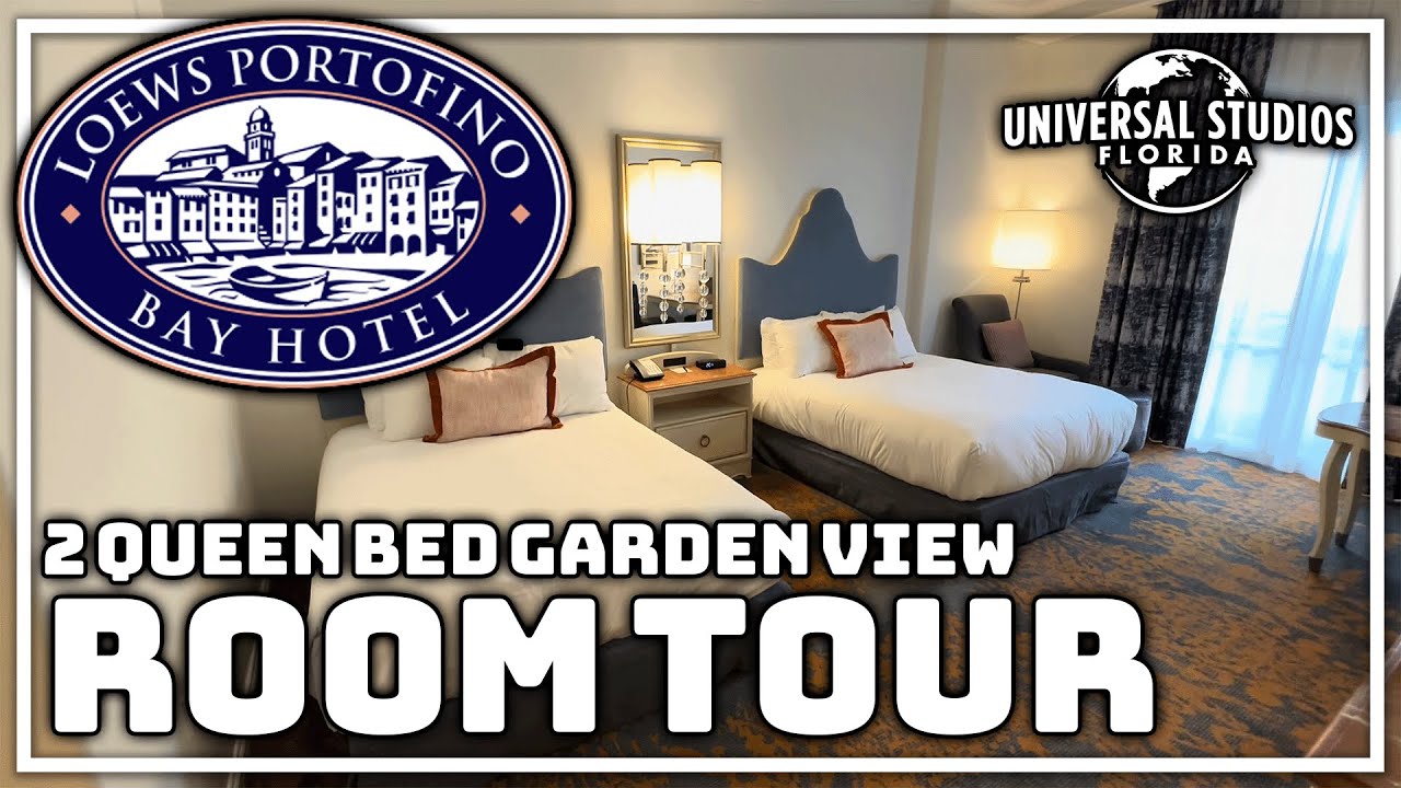 2 Queen Bed Garden View Room Tour - Loews Portofino Bay Hotel at Universal Orlando