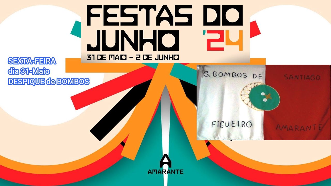 GRUPO de BOMBOS de FIGUEIRÓ -Despique de Bombos -FESTAS do JUNHO -Amarante-2024