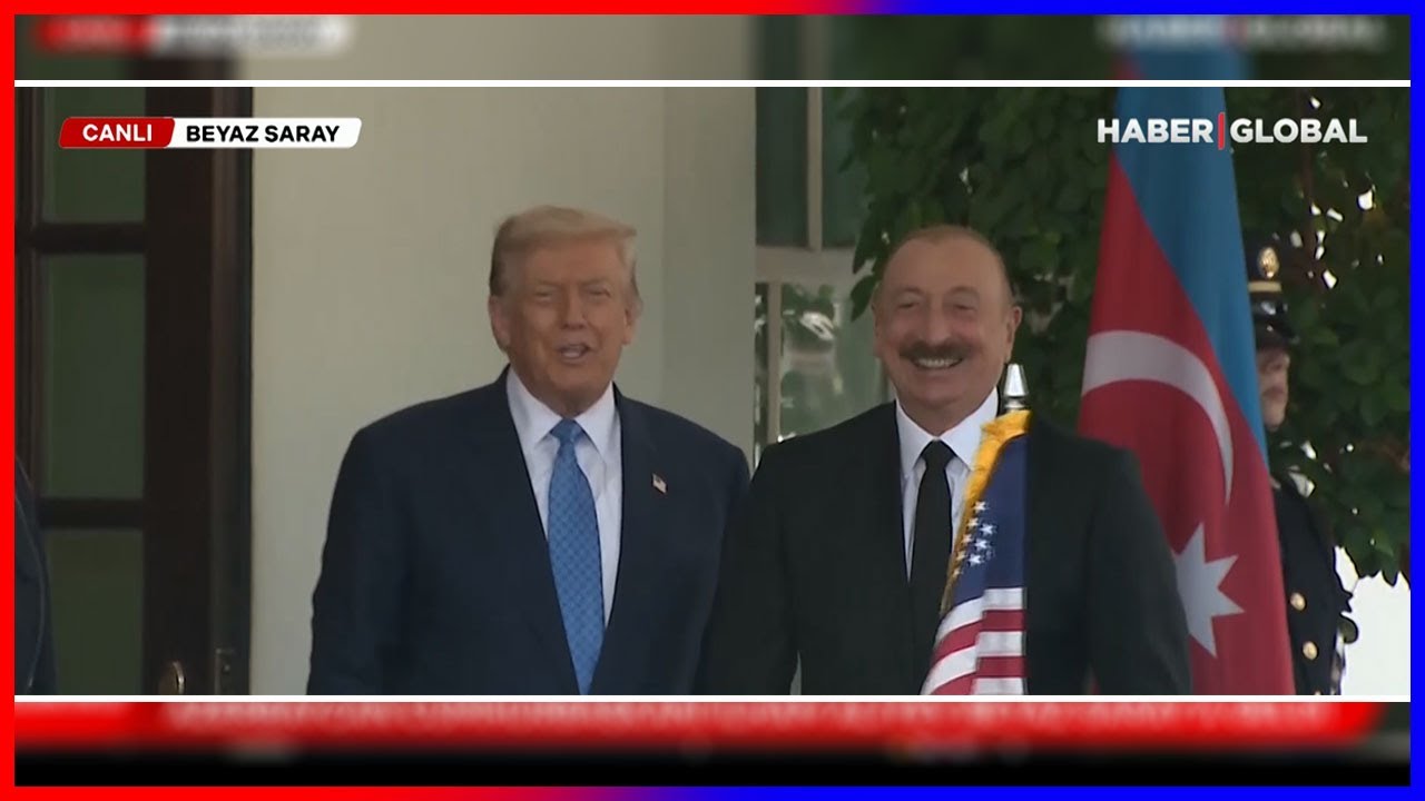 CANLI | Donald Trump Azerbaycan Cumhurbaşkanı İlham Aliyev'i Beyaz Saray'ın Kapısında Karşılıyor