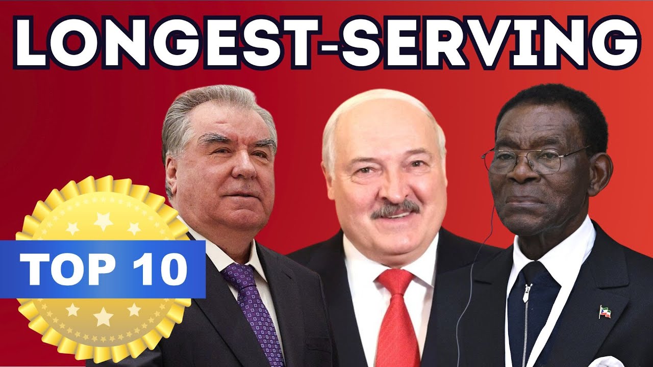 Top 10 Longest Serving World Leaders 🌍 Presidents, Dictators & Monarchs Still in Power
