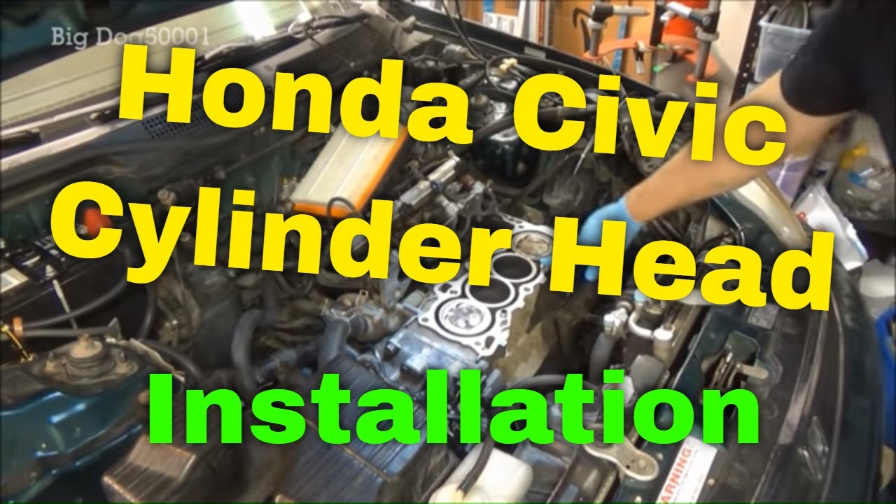 Honda Cylinder Head Installation 2000 Civic (Head Gasket Replacement etc)(1996-2000 Similar)