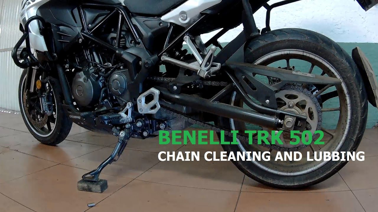 Benelli TRK 502 - How to Clean and Lube your motorcycle Chain