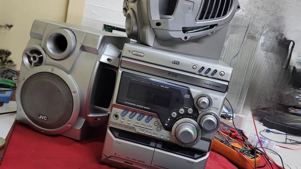 Restoring Vintage JVC system | Broken Amplifier & Speakers Revived✨Mx-G50