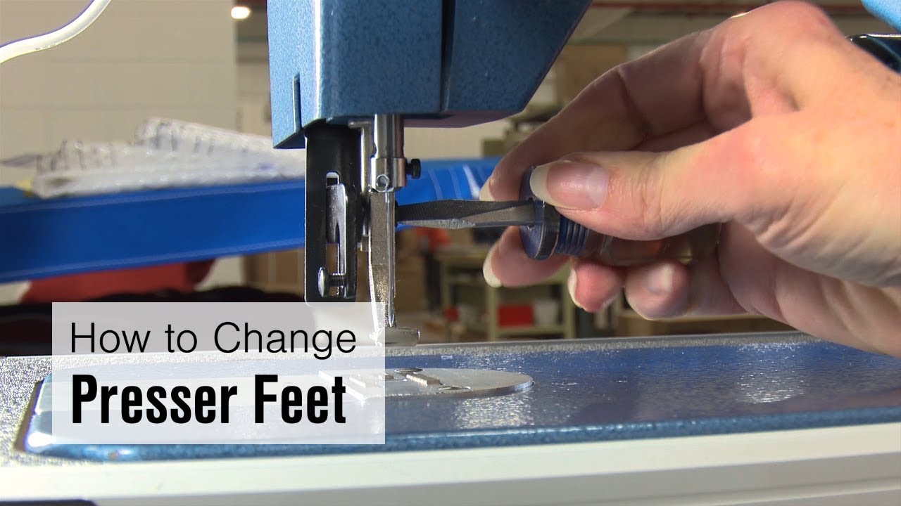 How to Change Presser Feet to the Large Cording Foot on Ultrafeed LSZ-1