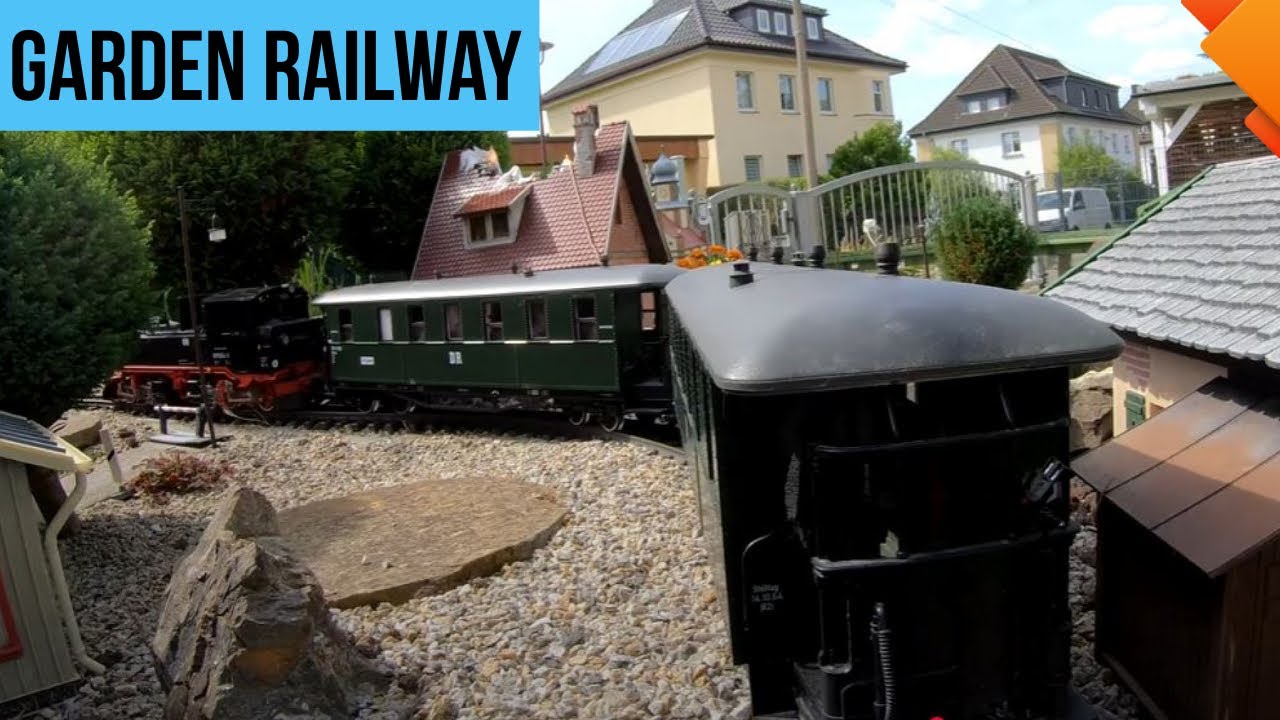 Gartenbahn Spur G, Längste Runde mit der Dampflok Sächsische 4K