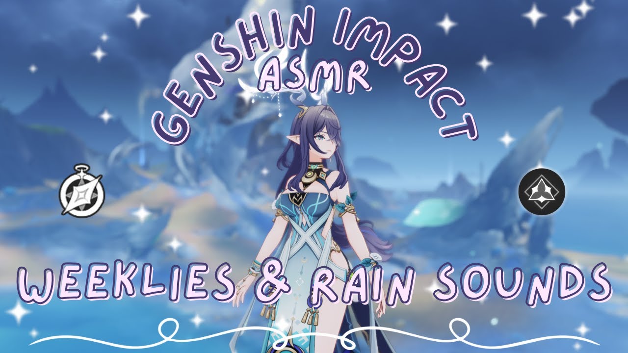 ASMR | photography event & weeklies ‧₊˚☔︎︎ rain sounds + whispering ⋆˚࿔ genshin impact