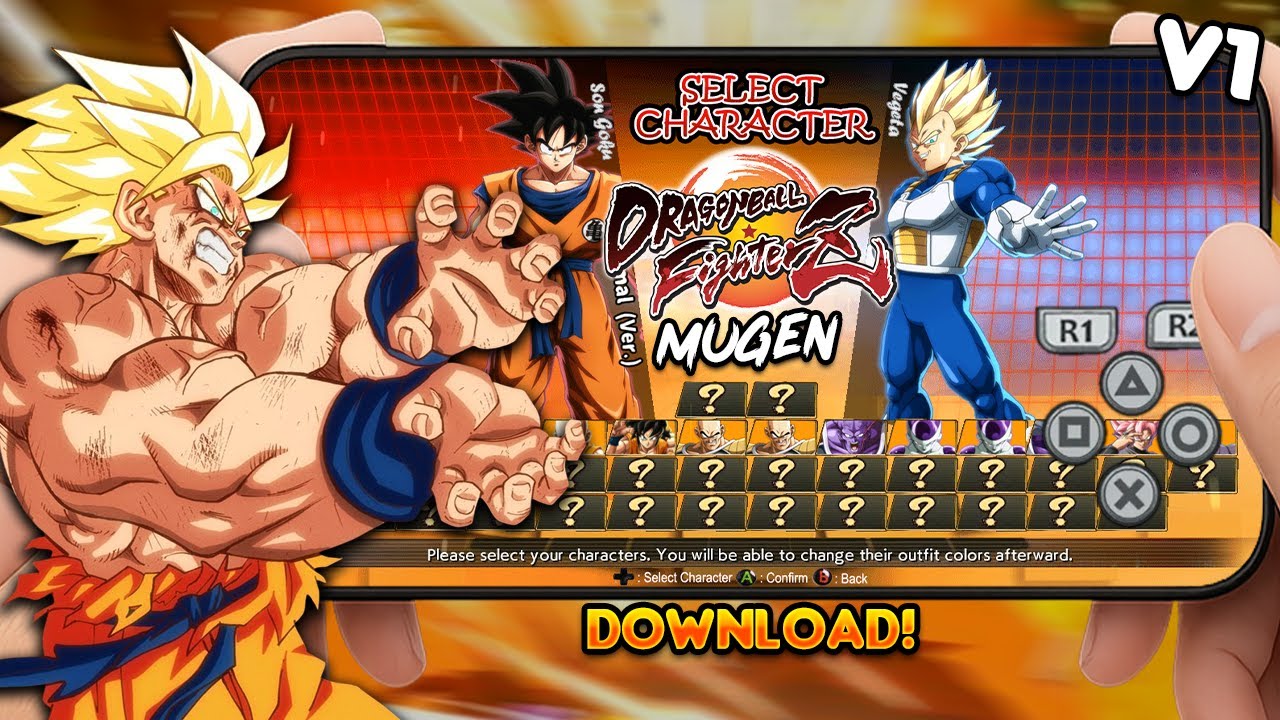 SEGURA! DRAGON BALL FIGHTERZ MUGEN V1 PARA CELULAR E PC!