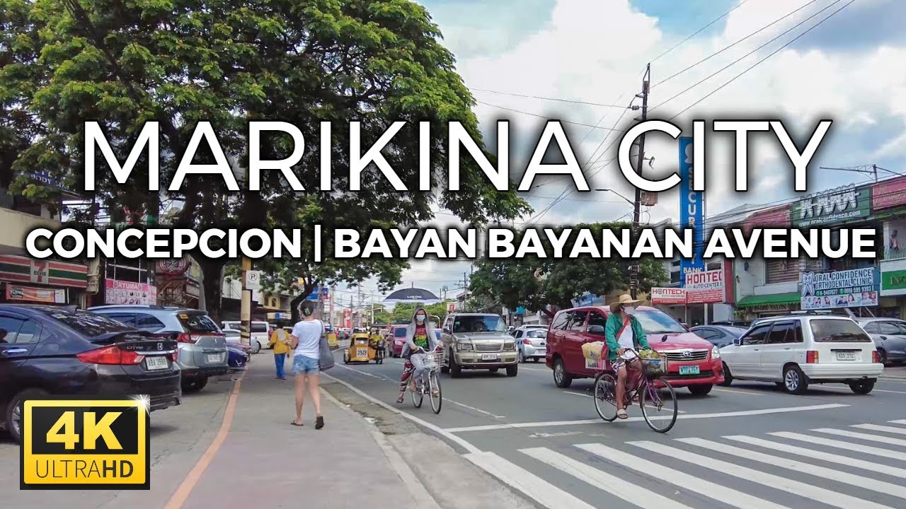 4K | MARIKINA CITY CONCEPCION Bayan Bayanan Morning Walk | Philippines - June 2021