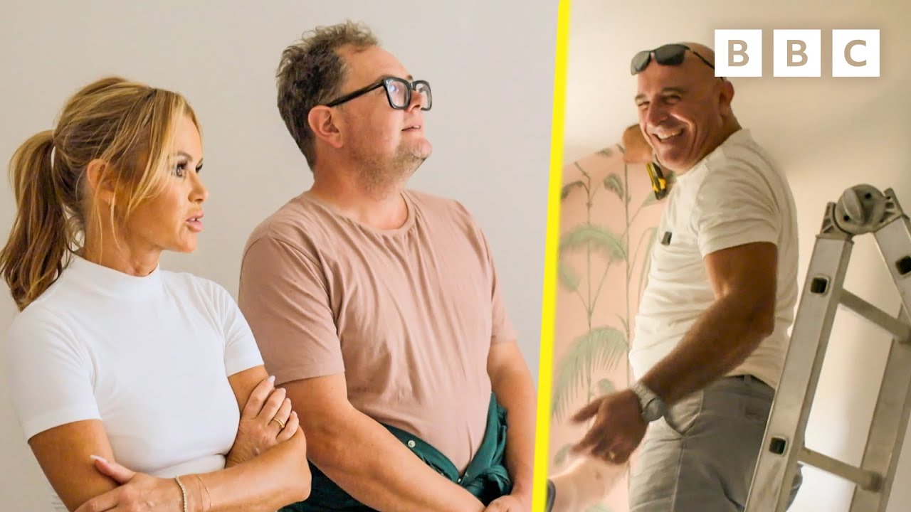 Wallpapering is TENSE 👷✂️ | Amanda and Alan's Italian Job