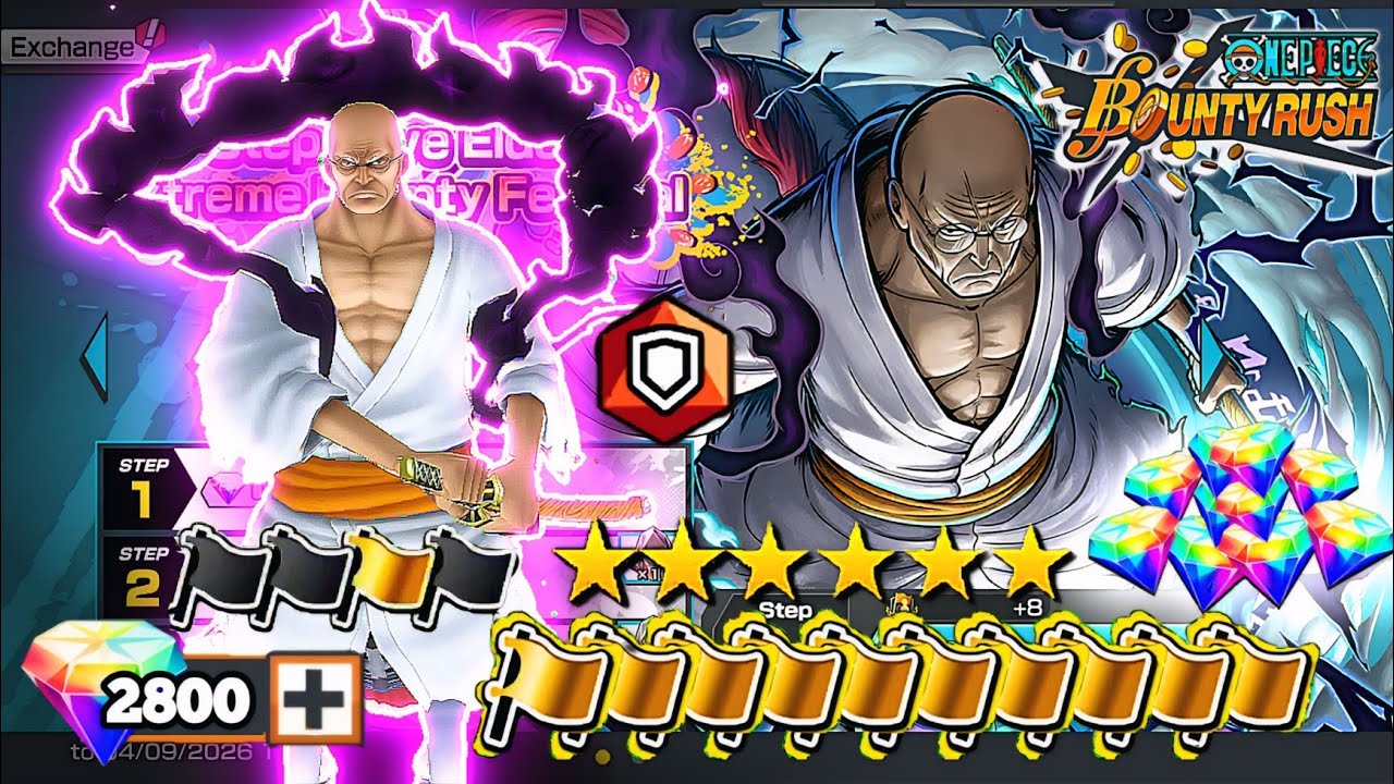 GACHA EX NUSJURO ALL IN!! НОВЕЙШИЙ СИЛЬНЕЙШИЙ ЭКСТРЕМАЛЬНЫЙ || ONE PIECE BOUNTY RUSH