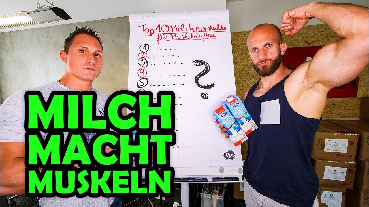 10 Milchprodukte für mehr Muskeln!