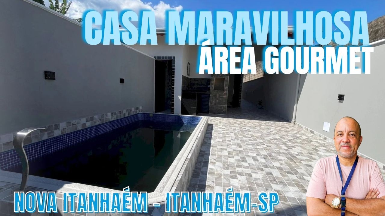 🏡 Casa com Piscina em Itanhaém | 2 Quartos (1 Suíte) | Área Gourmet | Apenas R$389 Mil
