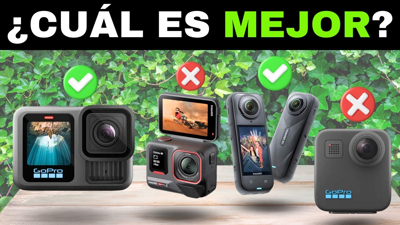 ✅ 7 Mejores C&aacute;maras de Acci&oacute;n Deportivas [2026] 📷 [Calidad-Precio] GoPro, Insta360, DJI Osmo, Akaso