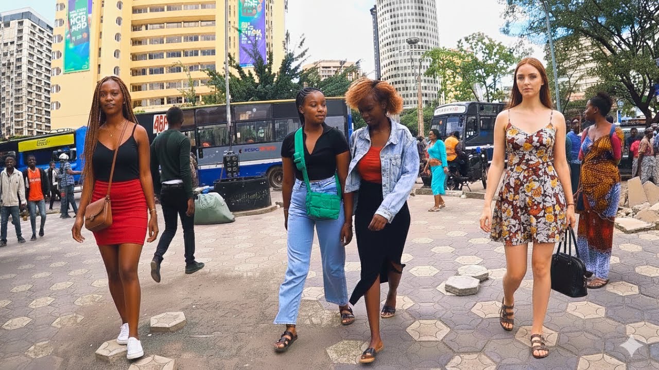 The streets of Nairobi in December 2025. 4K street walk