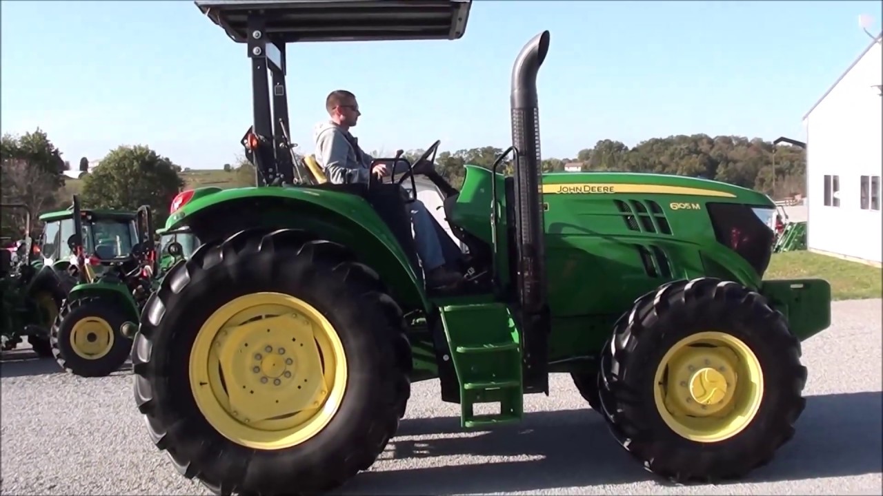 John Deere 6105M Open Station 4x4 Tractor For Sale!