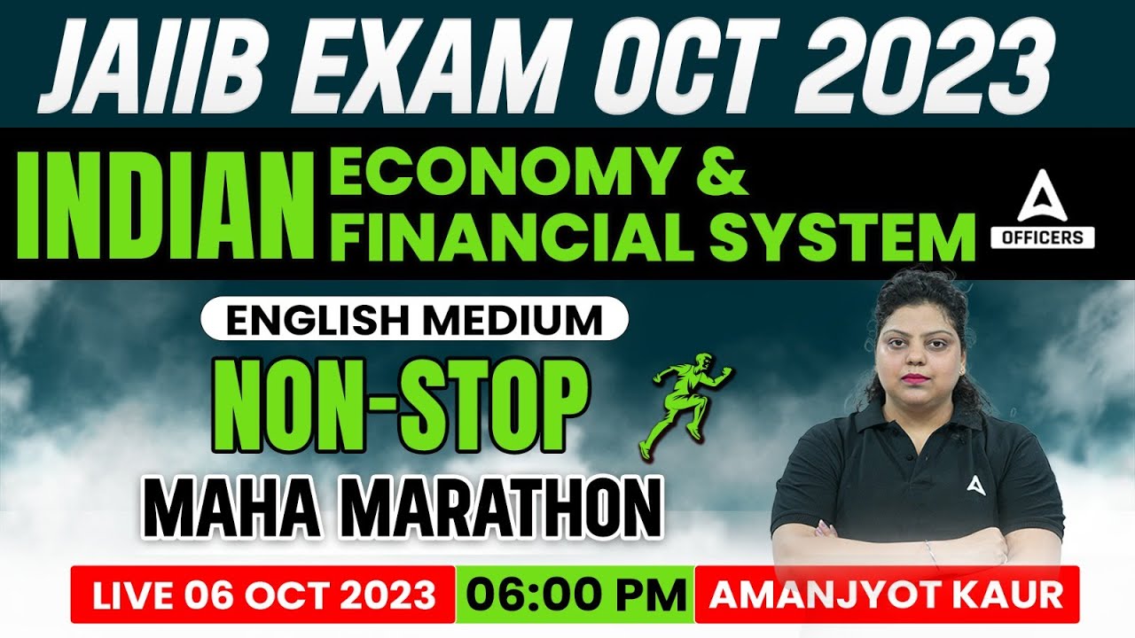 JAIIB October 2023 | Indian Economy & Indian Financial System Maha Marathon Class | English Medium