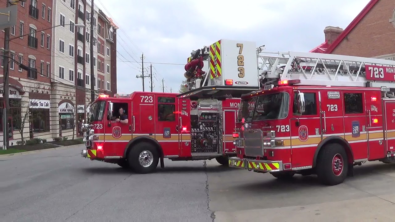 MCFRS Engine 723 & Tower 723 Responding To 3Box
