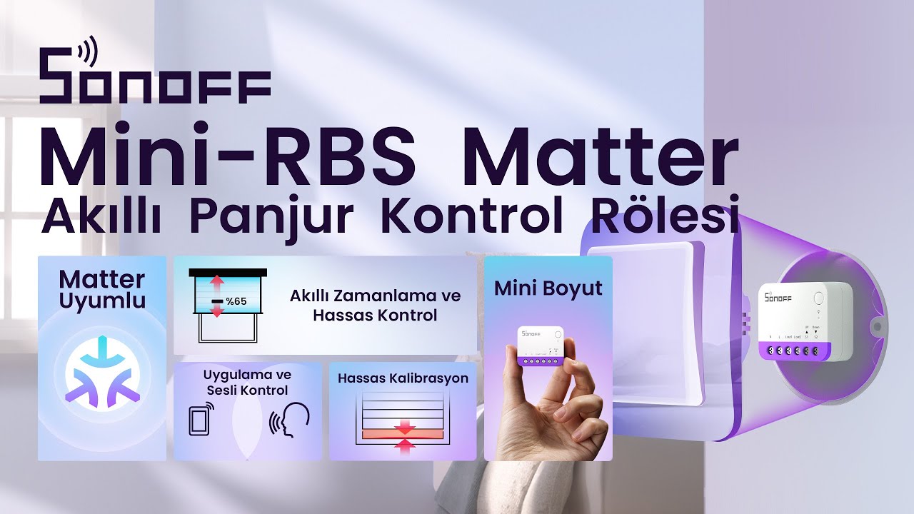 SONOFF Mini-RBS Matter Akıllı Panjur Kontrol Rölesi Kurulumu