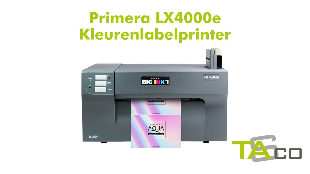 Unboxing video Primera LX4000e Color label printer