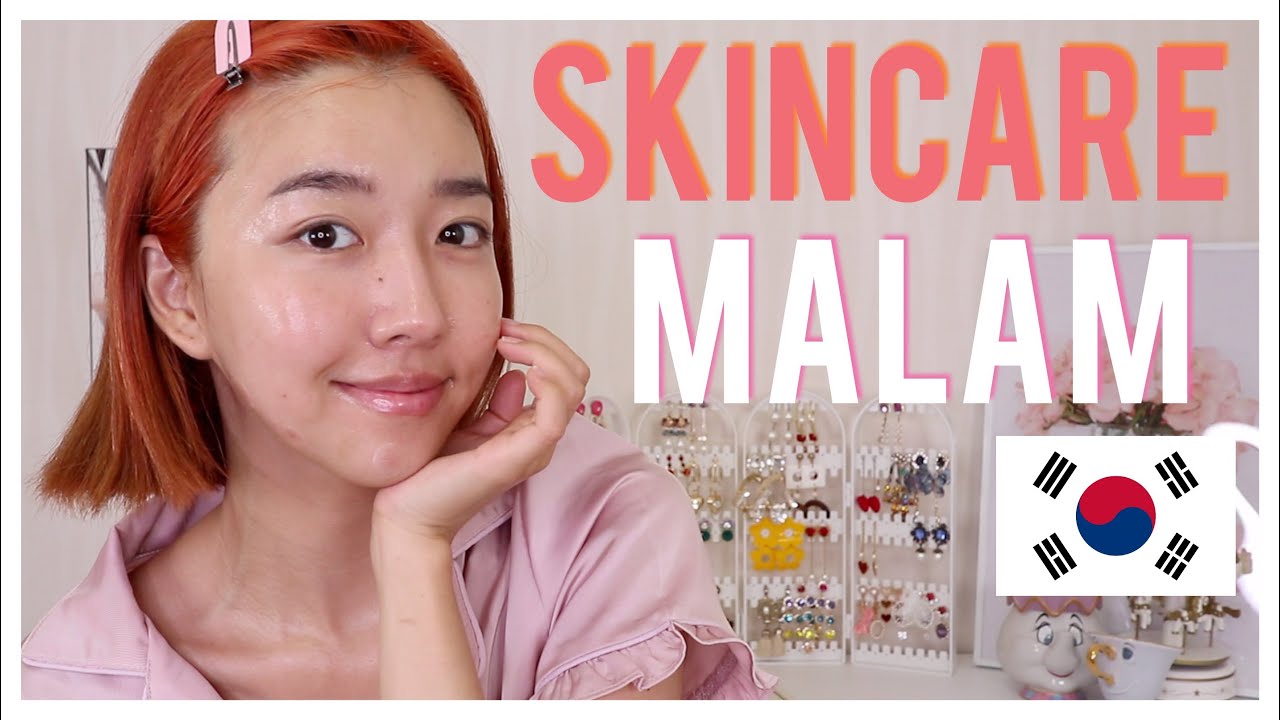 SKINCARE ROUTINE AKU UNTUK MALAM 💙 | UNTUK MUSIM PANAS DAN JERAWAT