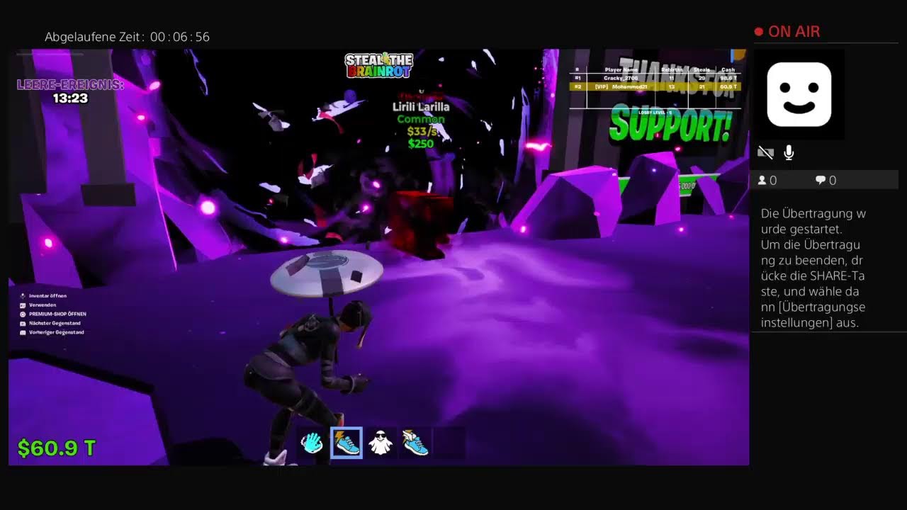 Steal a brainroad Event danach Ranked Reload