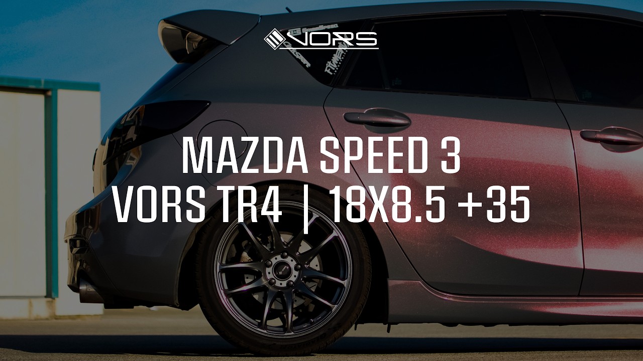 Mazda Speed 3 | VORS TR4 | 18x8.5 +35|  Hyper Black finish