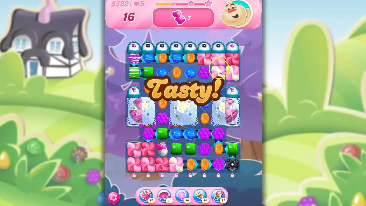 Candy Crush Level 5332 Talkthrough, 23 Moves 0 Boosters